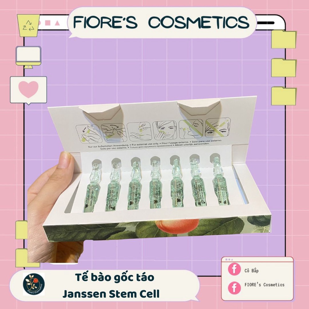 Tế bào gốc táo Janssen Stem Cell hộp 7 ống