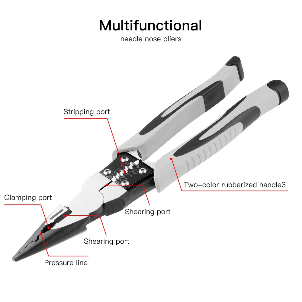 Kìm tuốt dây điện đa năng EKEZ 5 trong 1 9inch/ 227mm