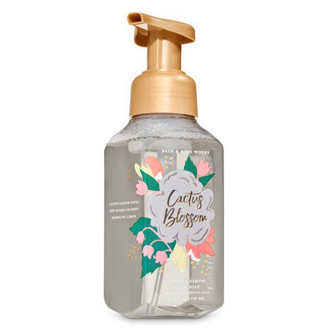 Xà phòng bọt rửa tay diệt khuẩn Bath &amp; Body Works Gentle Foaming Hand Soap Cactus Blossom 259ml (Mỹ)