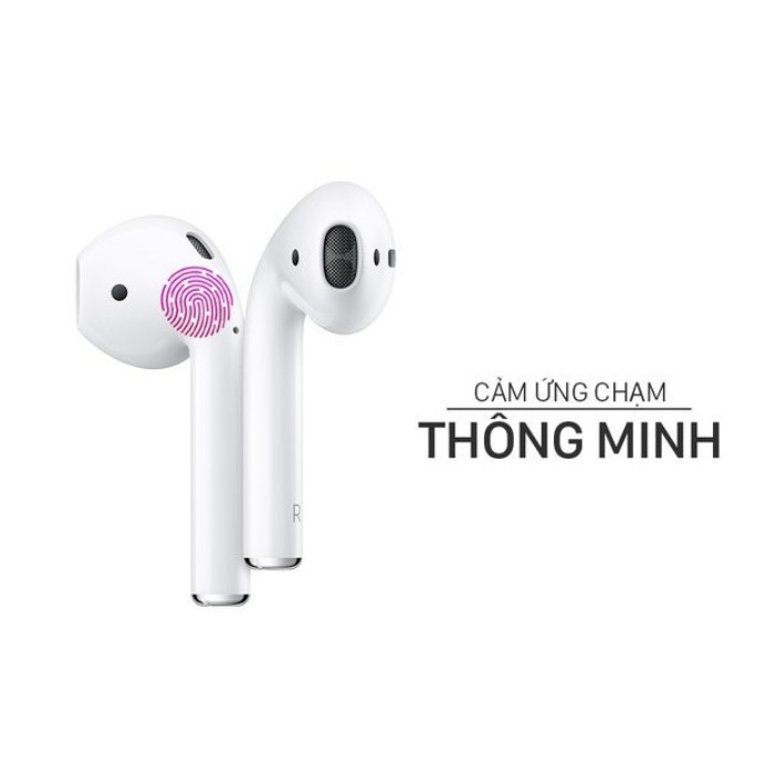 Tai Nghe Bluetooth Cảm Ứng AirPods 2 Định Vị Đổi Tên - Cảm Biến Tháo Tai + Tặng Kèm Case Airpod ( Giao Hình Ngẫu Nhiên )