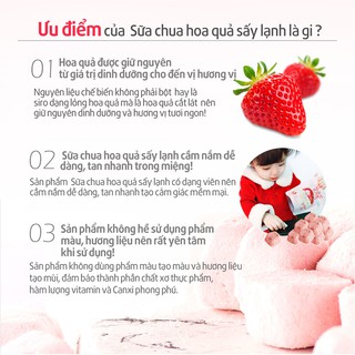 Sữa chua khô Bebedang vị dâu - 16g