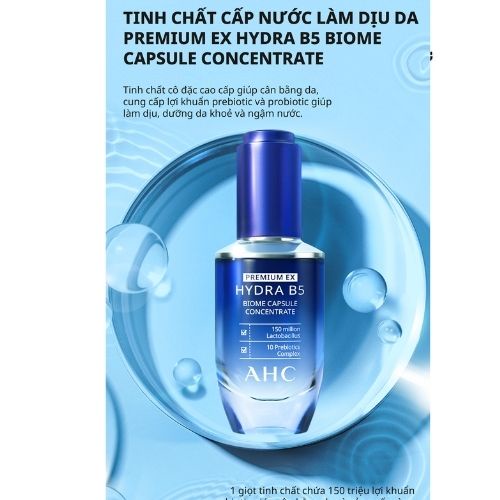 Tinh Chất Dưỡng Ẩm, Phục Hồi Và Bảo Vệ Da AHC Premium EX Hydra B5 Biome Capsule Concentrate