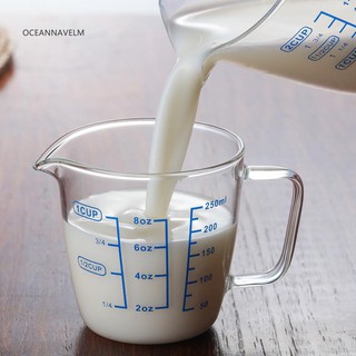 Cốc đo lường thủy tinh 250ml 500ml