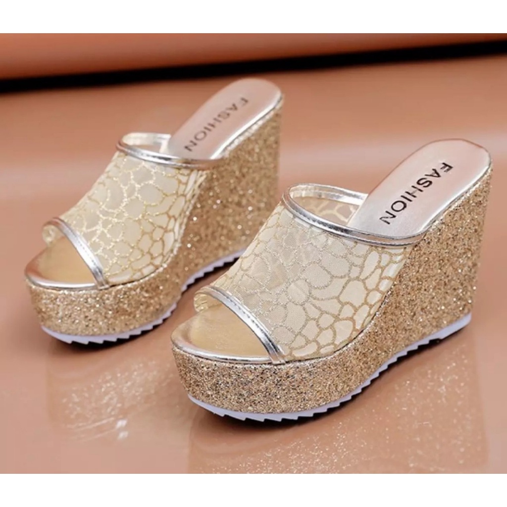 Dép đế xuồng phối ren 10f