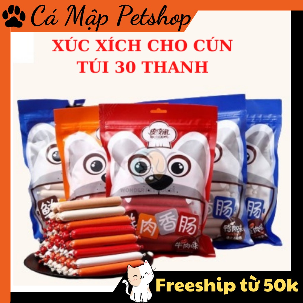 XÚC XÍCH TAOTAOPET CHO CHÓ - TÚI 30 CÂY * 15G