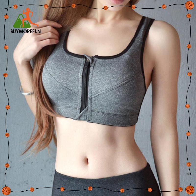 Women Sports Bra High Impact Support Workout Yoga Shock Absorber
