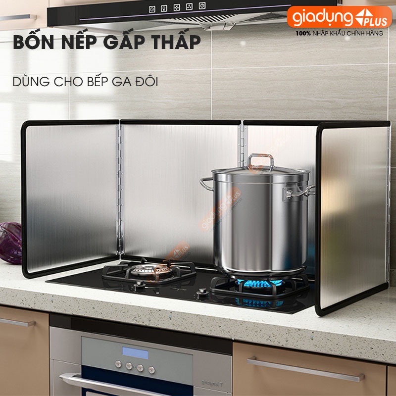 Tấm chắn dầu mỡ, chăn gió & cách nhiệt inox 304 cho nhà bếp, chống bám bẩn tường nhà bếp LAZYDO