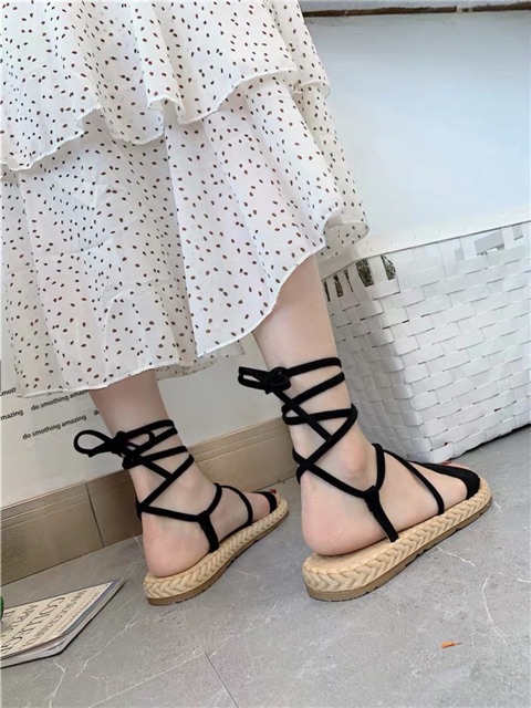 Sandal giả cói buộc dây vintage 🌻🌻