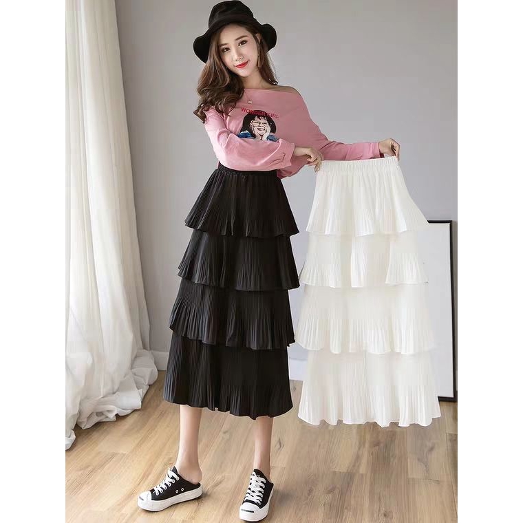 chân váy tầng dài xinh xắn