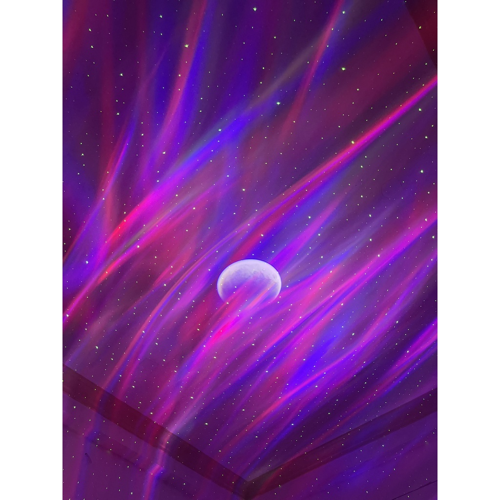 Đèn Thiên Hà V6 Chiếu Sóng Nước  Version 6 Galaxy Kết Hợp Loa Bluetooth Dùng Cho Phòng Ngủ Và Phòng Bay