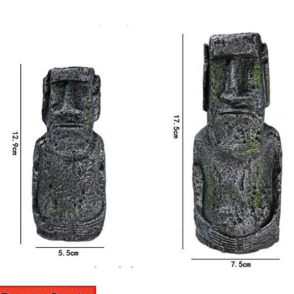 Tượng Người Trên Đảo Phục Sinh, Tượng MOAI Phục Sinh Trang Trí Bể Cá, Bể Thuỷ Sinh