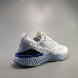 [video+ảnh thực] Giày Sneaker Epic React Flyknit 2 White Grey