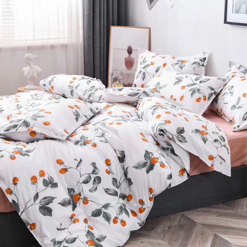 Bộ Chăn Ga Cotton POLY CÀ CHUA BIchăn, ga, cotton, ga nệm, chăn ga, cotton poly, chăn nệm, chăn ga gối, bedding️