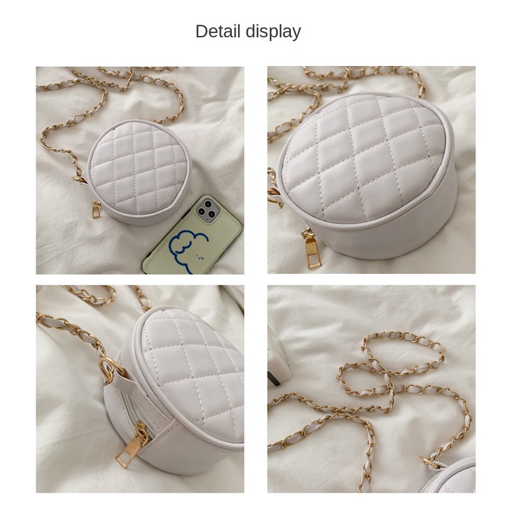 Túi Đeo Chéo Hình Tròn Nhỏ Đơn Giản Thời Trang Cho Nữ