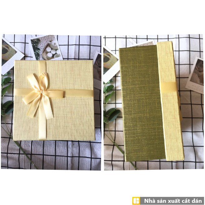 Hộp quà thời trang vàng Gio 80x3x2mm đựng nước hoa, mỹ phẩm | BigBuy360 - bigbuy360.vn