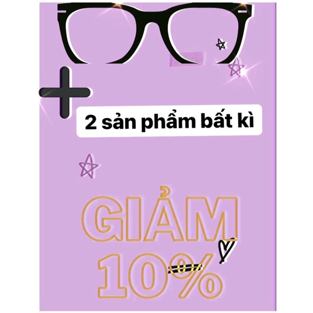 Kính gọng vuông không độ chữ V hai chấm thời trang siêu hot | BigBuy360 - bigbuy360.vn