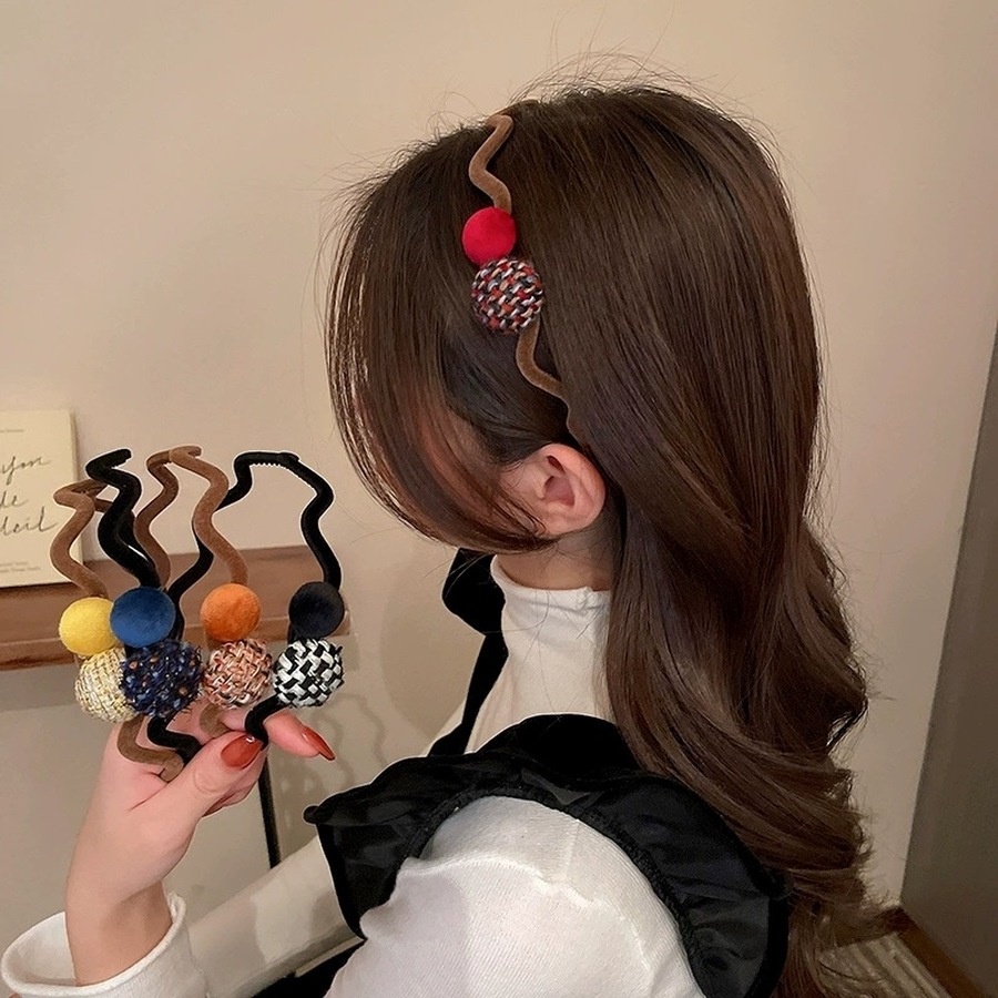 Cài tóc thiết kế gợn sóng phong cách Hàn Quốc xinh xắn cho nữ