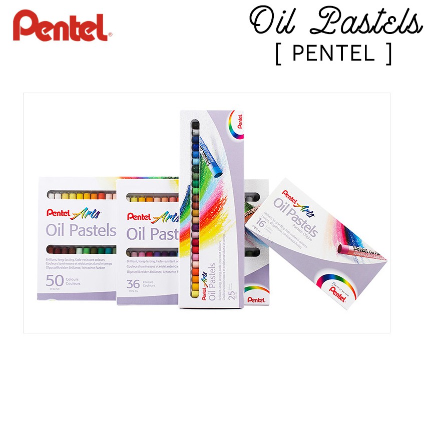 Màu sáp dầu PENTEL OIL PASTELS bộ màu sáp 12 25 36 50 mầu