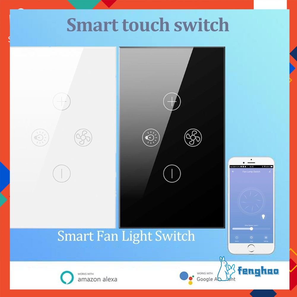 Wifi Thông Minh Quạt Trần Đèn Cần Trung Lập Smartlife/Tuya Ứng Dụng Tốc Độ Điều Khiển Từ Xa Điều Khiển Alexa Google Home