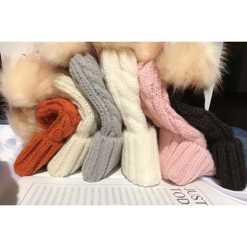 [New freeship từ 50k] Mũ len chóp bông Hàn quốc