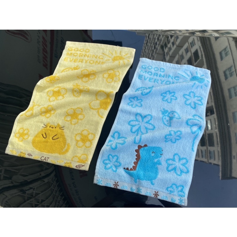 Khăn mặt cotton hình thú 25x50cm