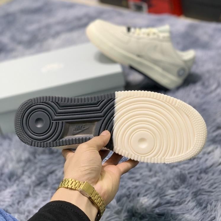 Giày sneaker AF1 âm dương, Giày thể thao air force 1 Âm Dương Brooklyn Sail Black Phản Quang phối đồ nam nữ trend 2022