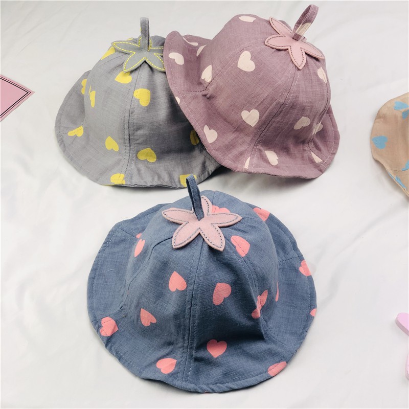 (Hàng Có Sẵn) Mũ Bucket Che Nắng Dễ Phối Đồ Thời Trang Xuân Hè Cho Bé Trai/Bé Gái