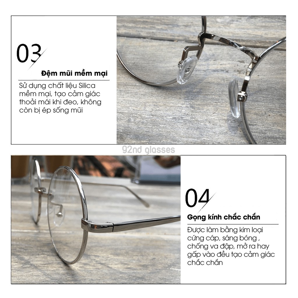 Gọng Cận Kính nam nữ Nobita Tròn xoe chất kiệu kim loại Lani 3800 - Lắp Mắt Cận Theo Yêu Cầu | BigBuy360 - bigbuy360.vn