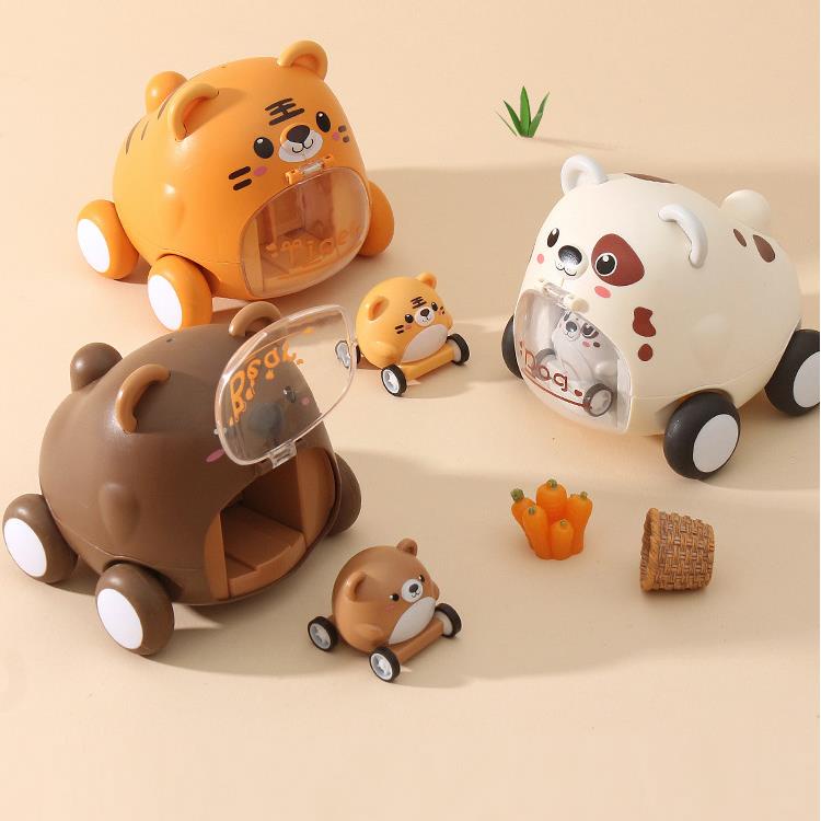 Đồ Chơi Xe Hơi Hoạt Hình Mini Dễ Thương Sáng Tạo Chống Rơi Cho Trẻ Em