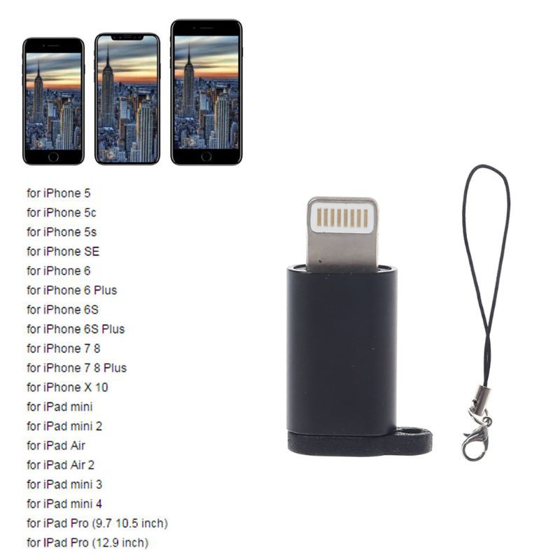 Đầu chuyển đổi micro USB cái sang 8 chấu tiện lợi cho các dòng IPvà tablet táo