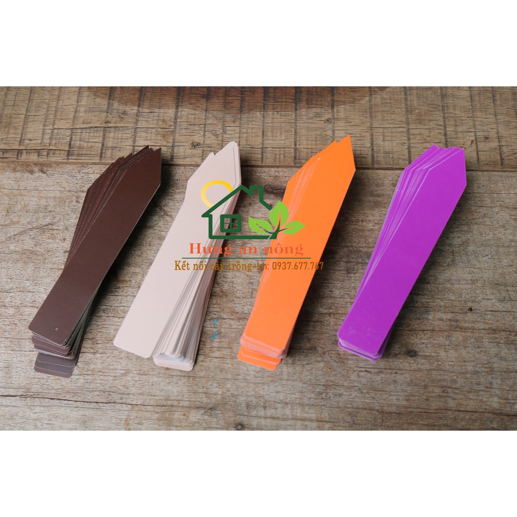 50/100 thẻ trụ cắm được dùng đánh dấu tên giống cây trồng size bản to 2.5x15cm