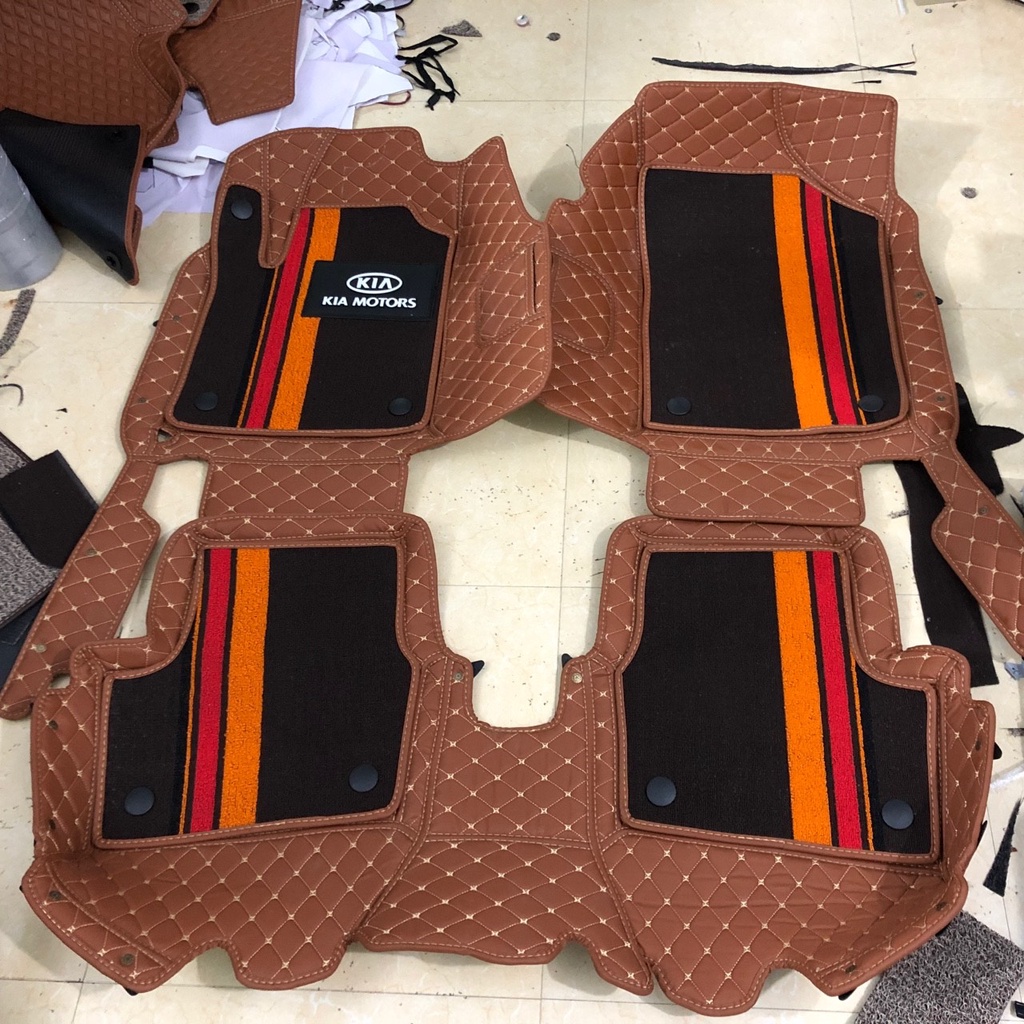 Thảm Lót Trải Sàn Da Ô Tô Không Mùi Không Thấm Nước Dành Cho Kia Morning, Getz, I10, Cruze