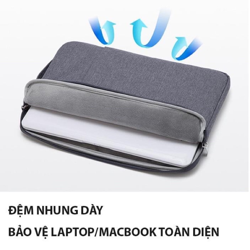 Túi đựng Mac book Macbook surface cao cấp 11 inch / 12 inch / 13 inch / 15 inches lót nhung, vải chống nước