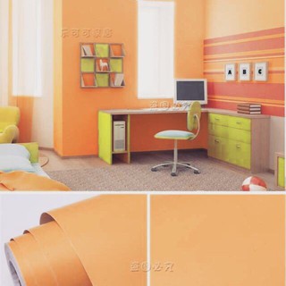 Decal 5m giấy dán tường có sẵn keo dán - dán bóng vàng (HOT)