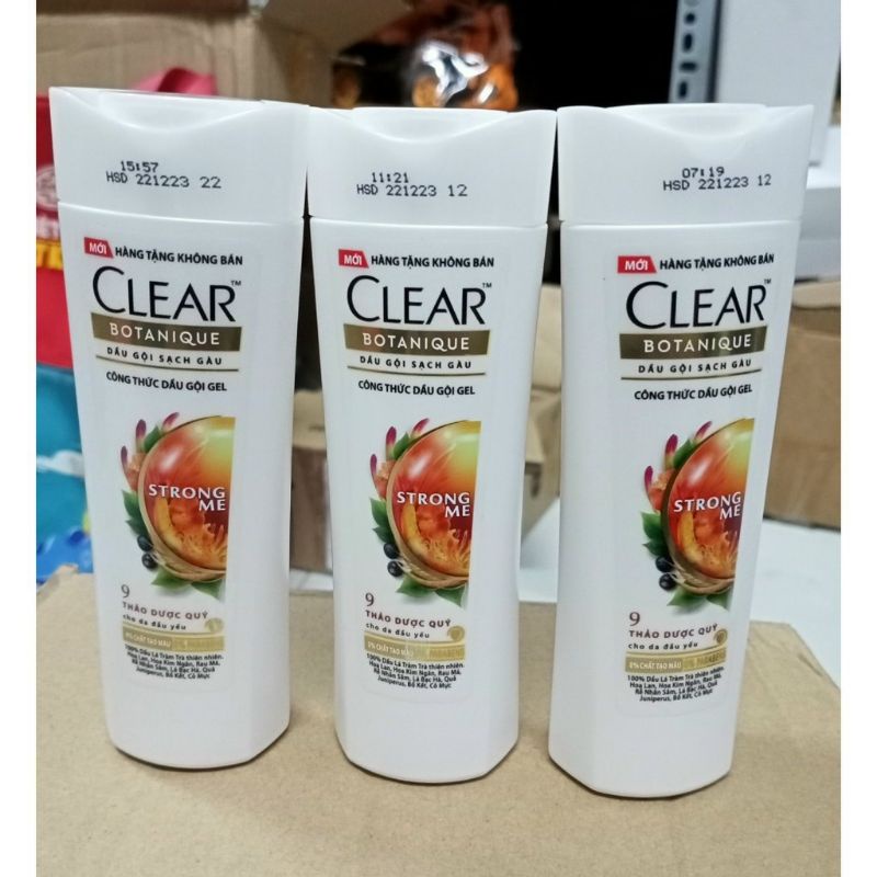 combo 6 chai dầu gội Clear thảo dược