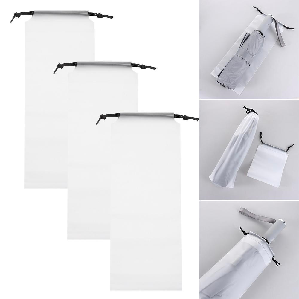 LEILY Bộ 5 Túi Nhựa Đựng Dù Chống Thấm Nước Đa Năng Có Thể Tái Sử Dụng