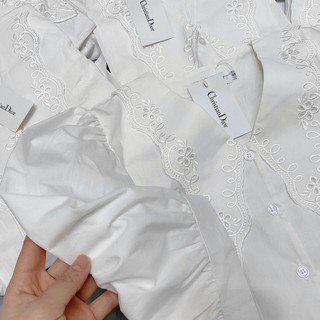 ÁO SƠ MI CỔ REN v
