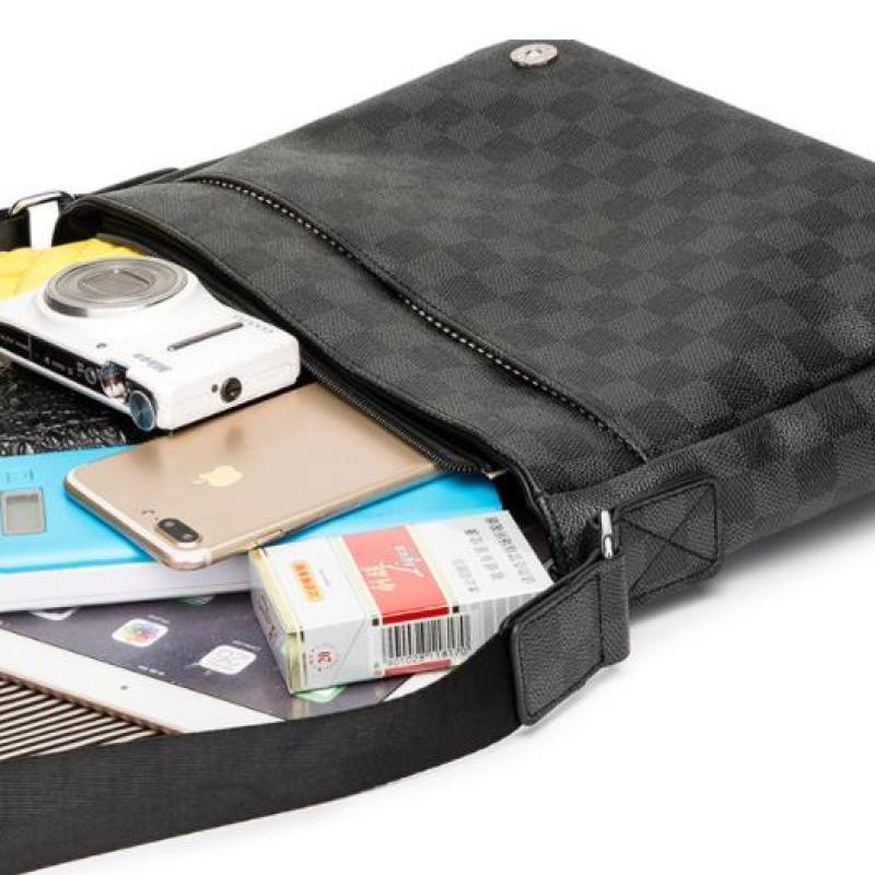 Túi Da Đeo Chéo Nhiều Ngăn Chống Thấm Nước Thời Trang Cho Nam