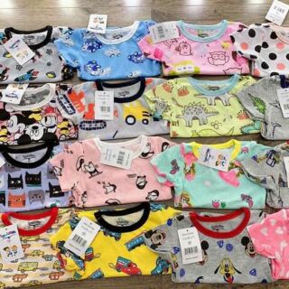 Bộ cotton lưới thông hơi mặc nhà cho bé trai và bé gái