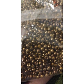Hạt cườm 4mm đồng , vàng , bạc