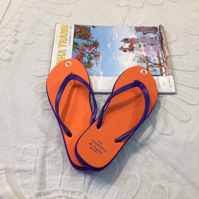 Dép Nữ Xỏ Ngón Austrabee Mặt Dép Đơn Sắc Cao Su Mềm Êm Chân Size 36-39 - Hàng Việt Nam Chất Lượng Cao
