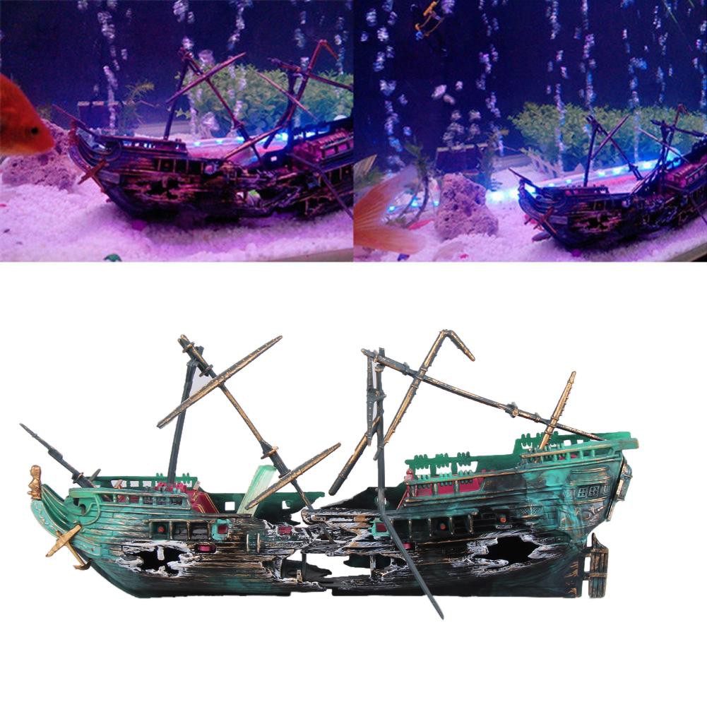 Mô hình tàu đắm JK H&L trang trí bể cá