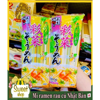 Mì Somen ngũ sắc rau củ 320g Nhật Bản