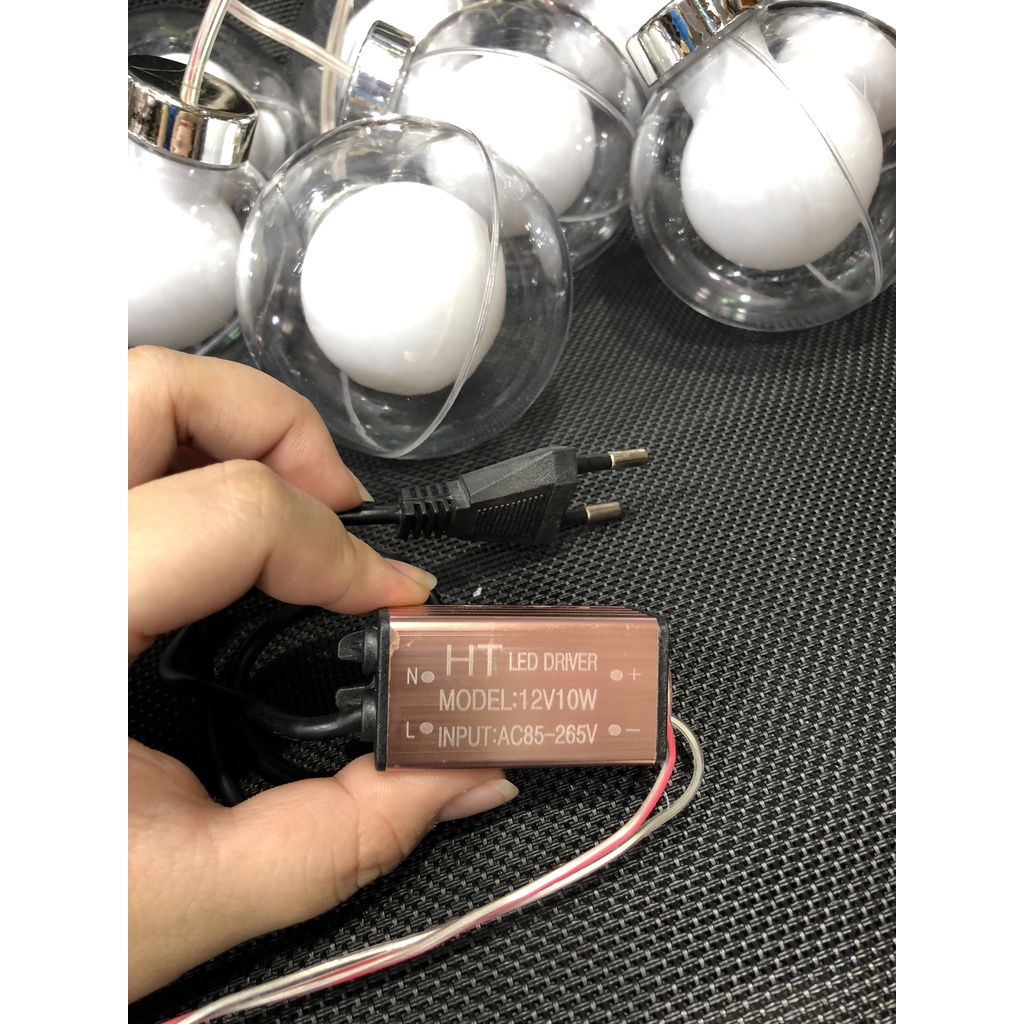 Dây đèn banh 2 lớp nhiều màu thả treo trang trí nhà cửa, quán tiệm, các buổi tiệc...lễ, tết, noel