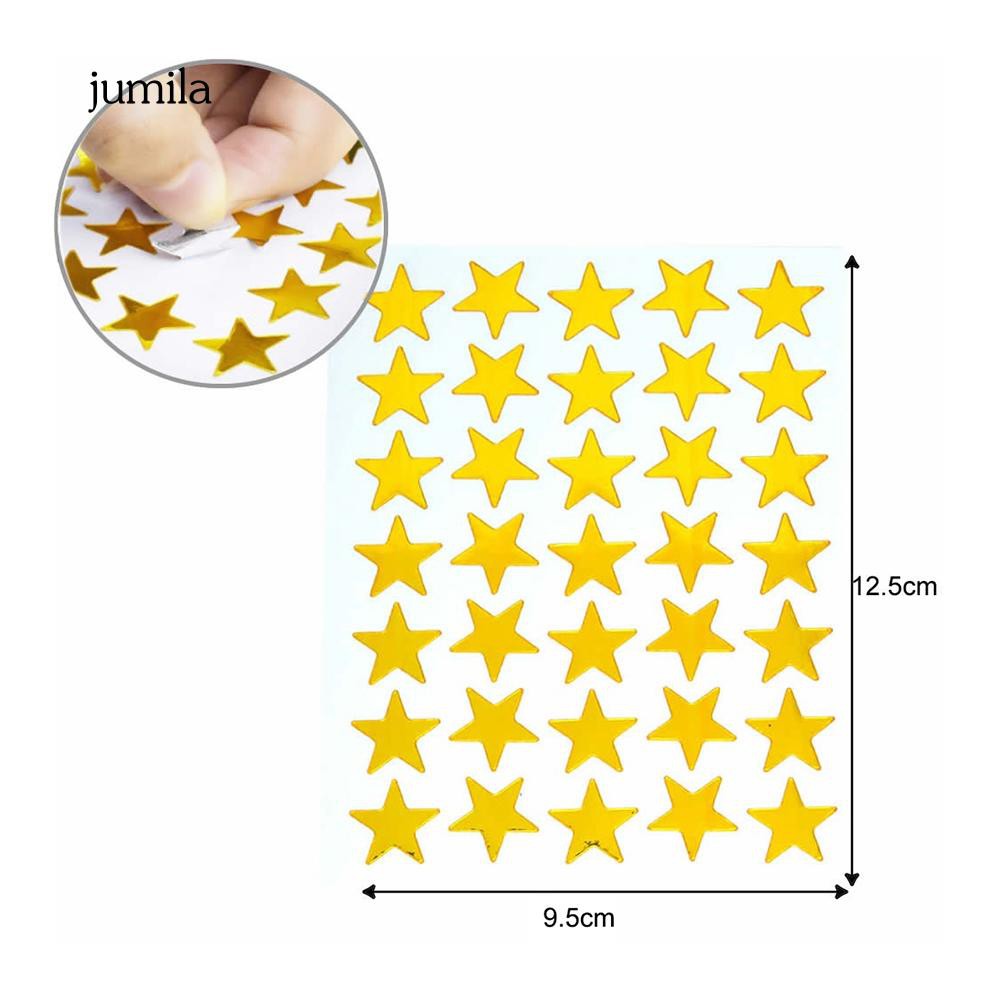 350 tờ miếng dán hình ngôi sao năm cánh đáng yêu