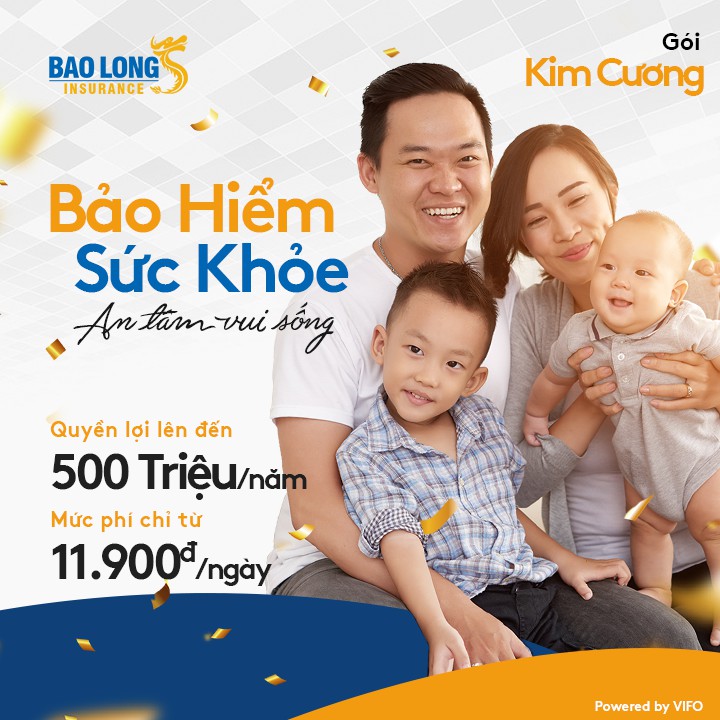 Bảo hiểm sức khỏe Bảo Long - Gói Kim Cương