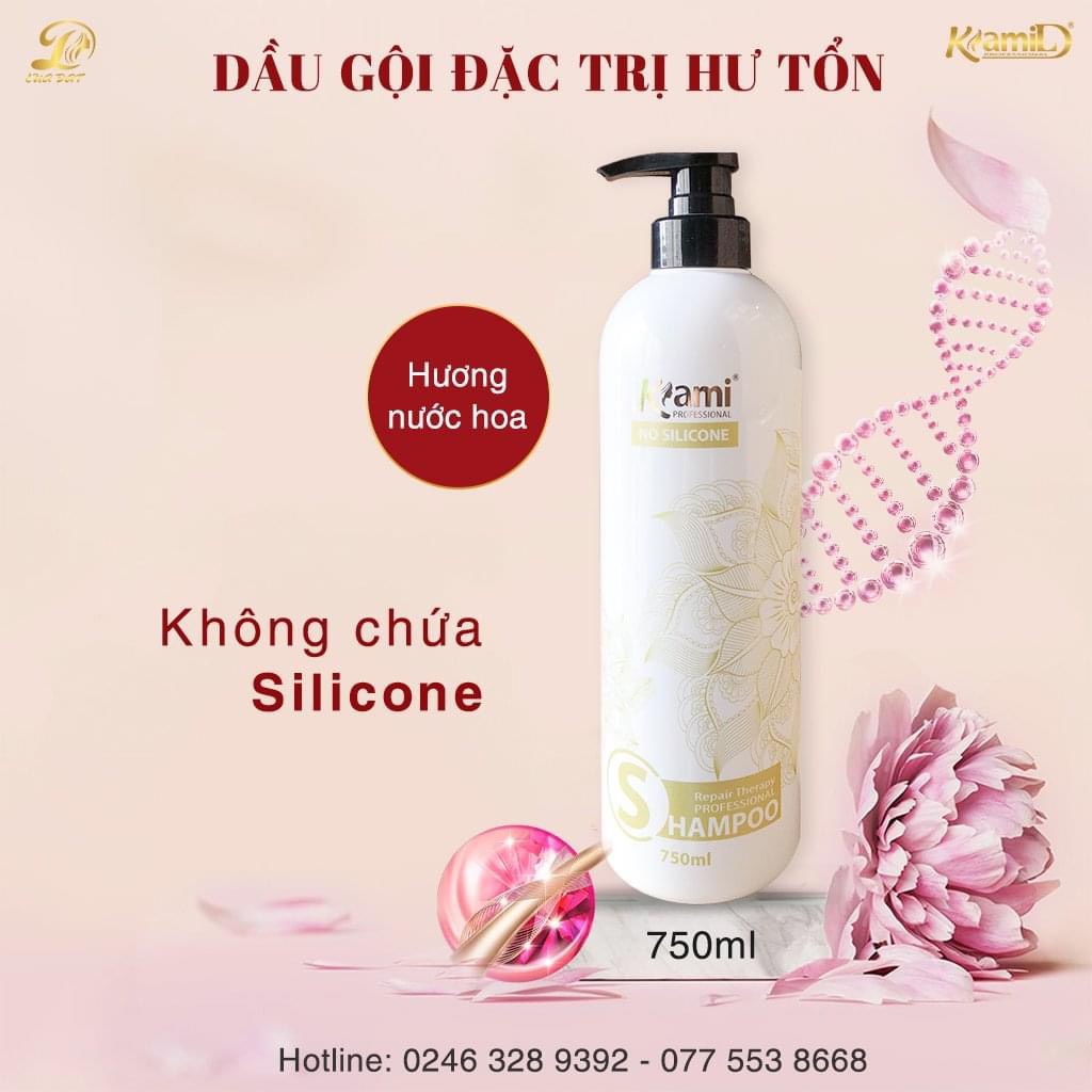Dầu gội trắng Collagen Kami không chứa silicon hương nước hoa 750ml