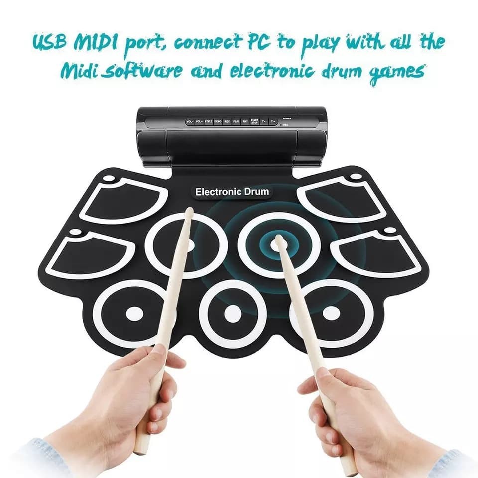 DRUM KIT - Bộ Trống Điện Tử Konix INow Portable MD760 (Hỗ Trợ Kết Nối Máy Tính) - Home and Garden