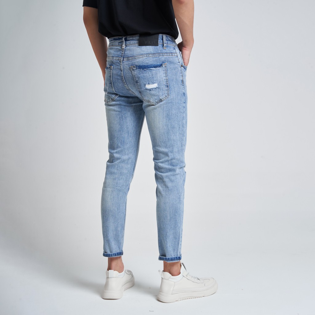 Quần Jeans Nam TONY4MEN Form Slimfit Rách Xước QJ1018 | BigBuy360 - bigbuy360.vn