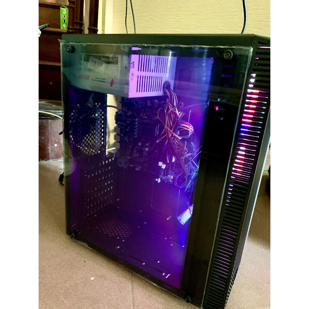 Vỏ Case GIPCO kính cường lực kèm sẵn 3 fan LED. | BigBuy360 - bigbuy360.vn